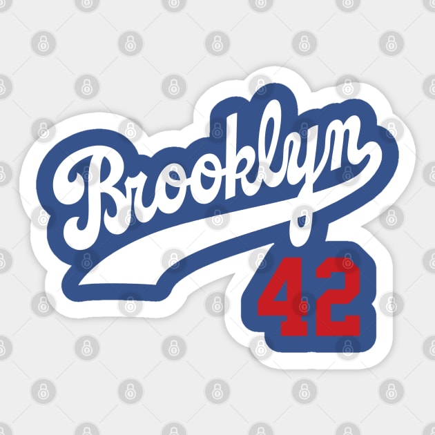 Brooklyn 42, Baseball themed design Sticker by FanSwagUnltd